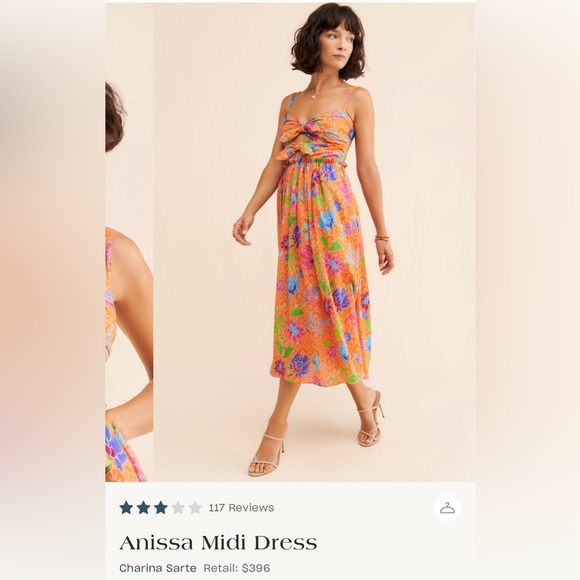 Charisma Tova Palm Midi Dress